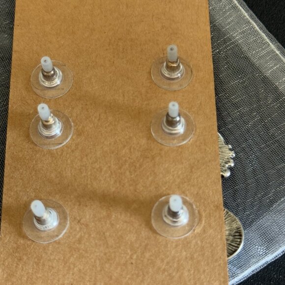 Plunder Designs Turquoise Statement Earring Set - Picture 7 of 8